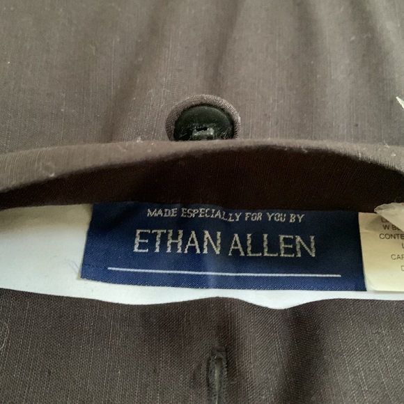 Ethan Allen Linen Paisley Pillow - Picture 7 of 9